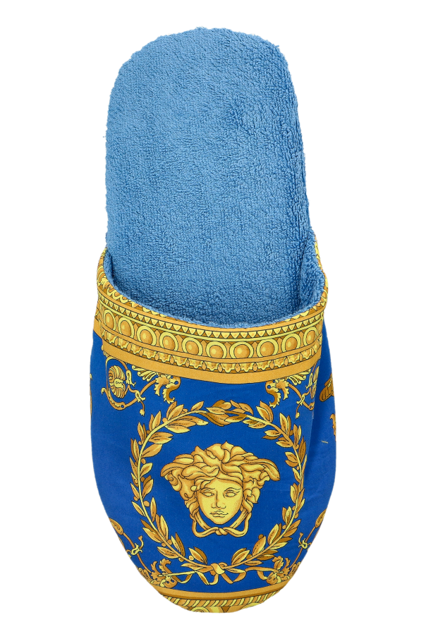 Versace Home Zapatillas de algodón con estampado