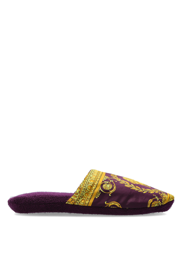 Cotton slippers with ‘Medusa’ print od Versace Home