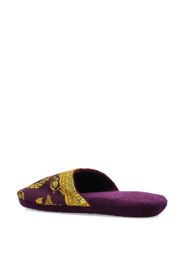 Versace Home Памучни чехли с принт „Медуза“