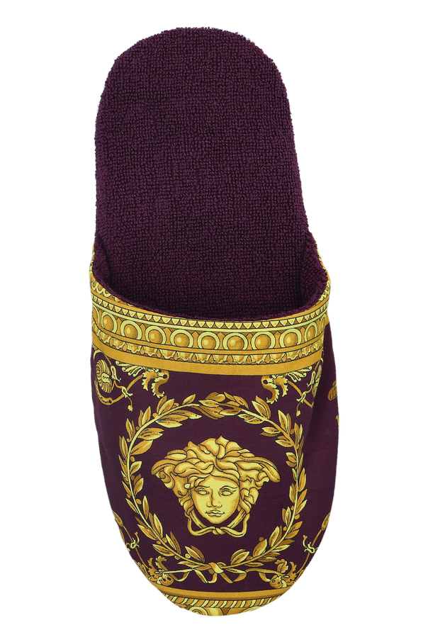 Versace Home Памучни чехли с принт „Медуза“