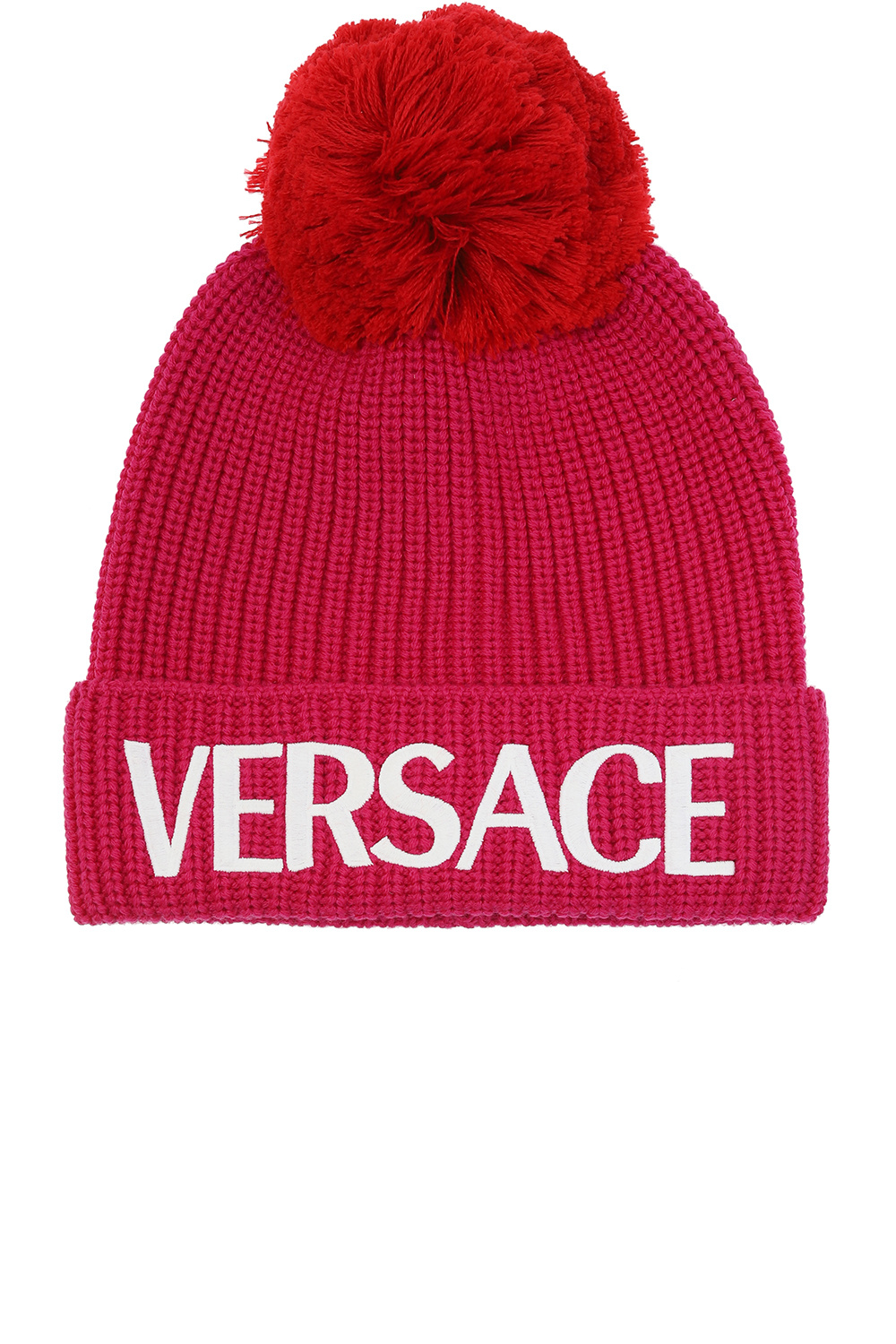 Versace Pom-pom hat
