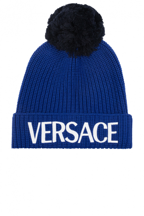 Versace Pom-pom hat