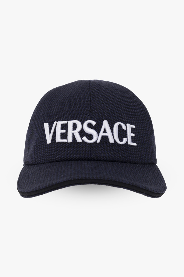 Versace tie dye print bucket hat Marrone