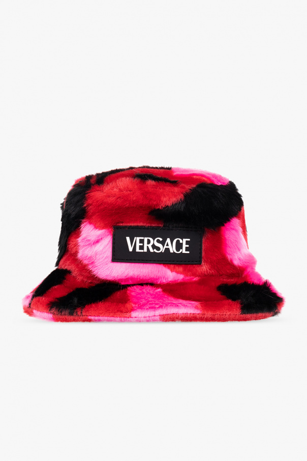 Versace Kids Borsalino striped straw hat