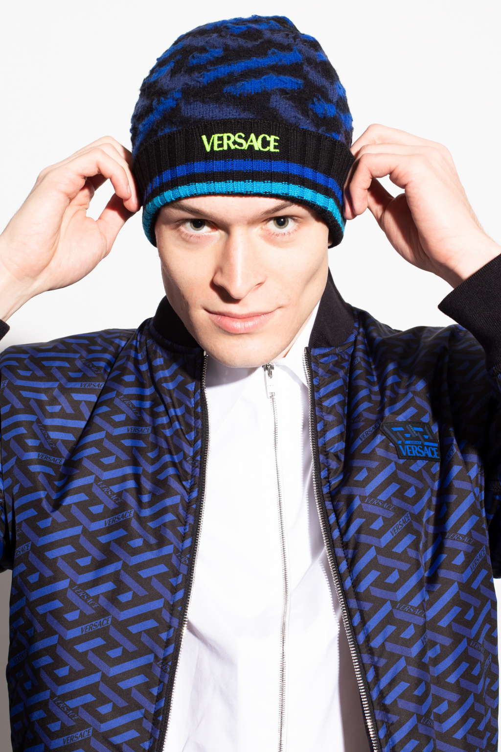 Versace Șapcă Crew Cap 67160 Navy 597