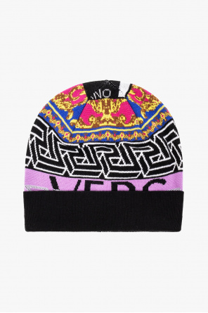 Patterned beanie od Versace