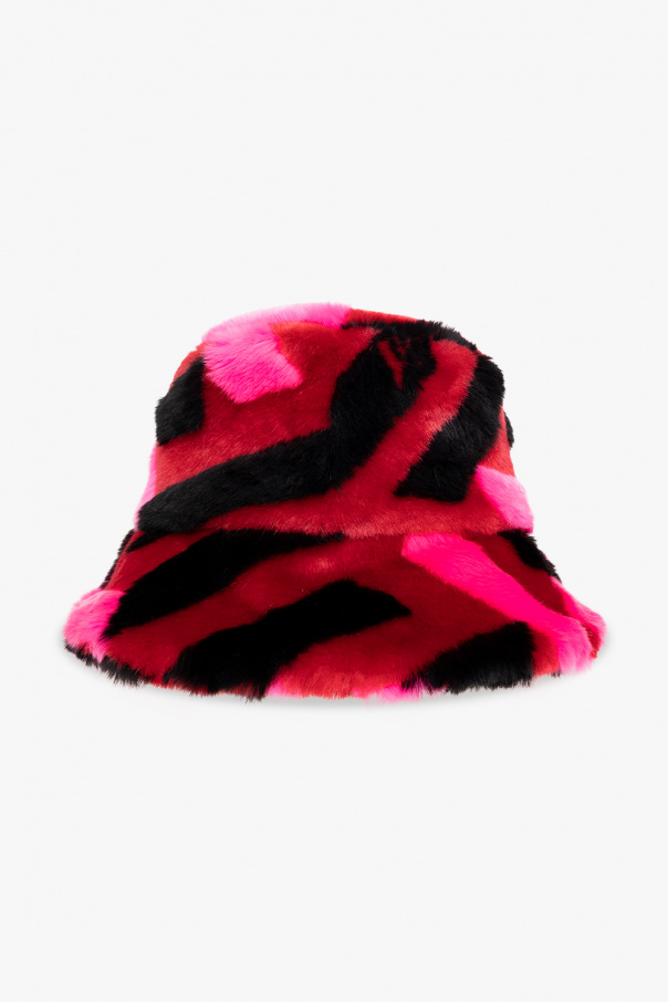 Versace Faux fur bucket Keith hat