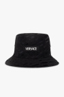 Versace BLACK Bucket hat with logo