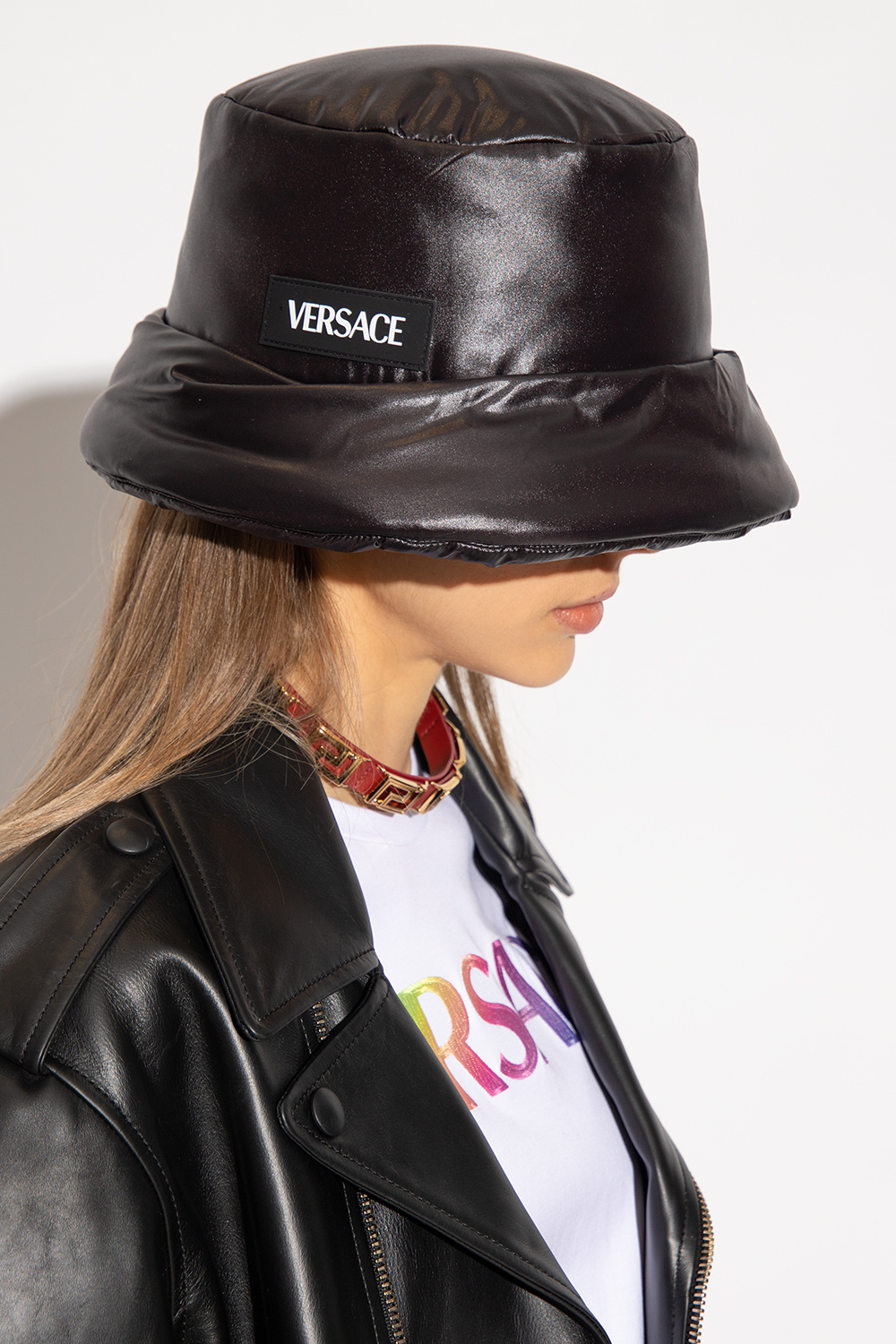 Versace Bucket hat with logo