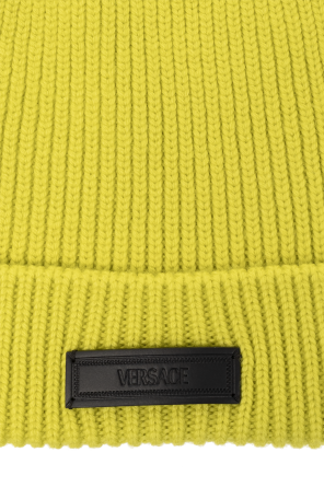 Versace Wool beanie with logo
