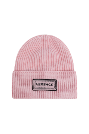 Wool beanie with embroidered logo