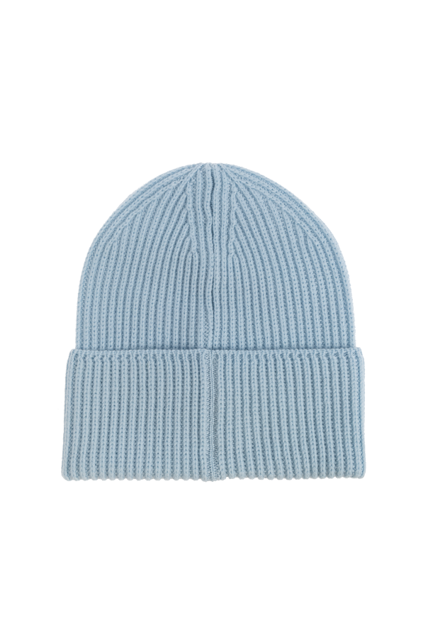 Versace Gorro de lana con parche con logo