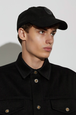 Versace Вълнена бейзболна шапка с козирка