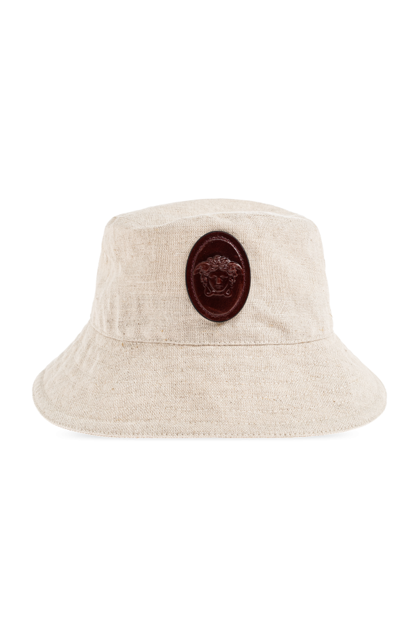 Hat with logo patch od Versace