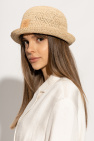 forte forte beige Straw bucket hat