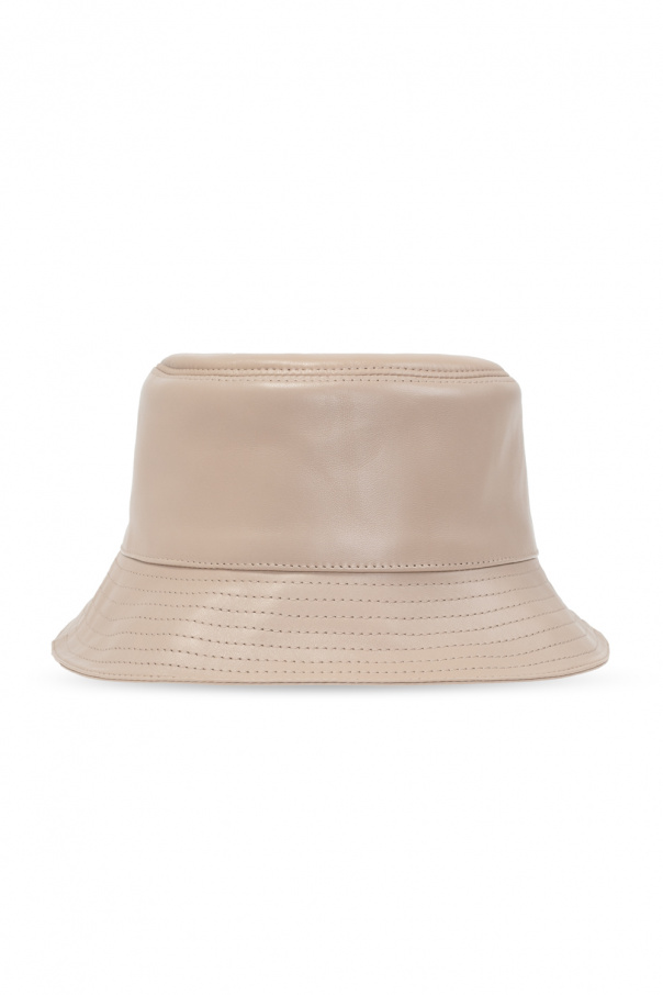 Loewe Leather amp hat with logo