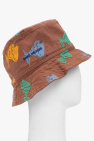 Bobo Choses BROWN Bucket hat with fish pattern