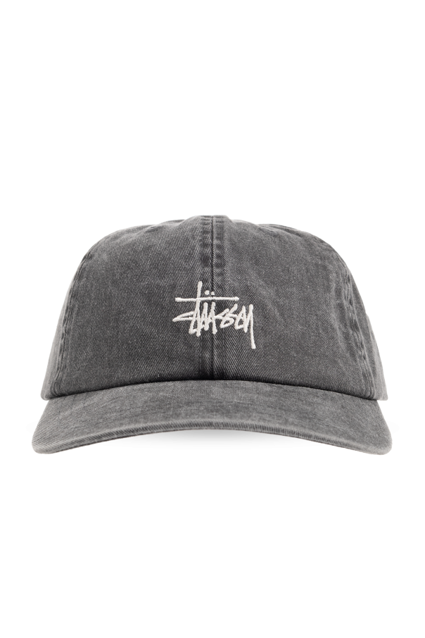 Stussy Denim baseball cap with logo