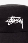 Stussy BLACK Bucket hat with logo