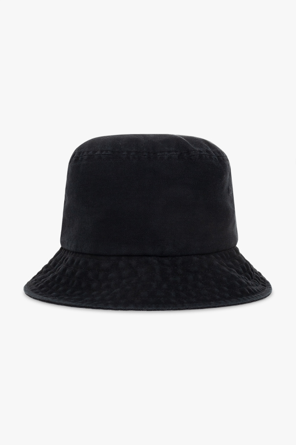 Stussy ellesse logo stripe bucket hat in black