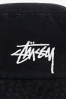 Stussy BLACK Cotton bucket hat