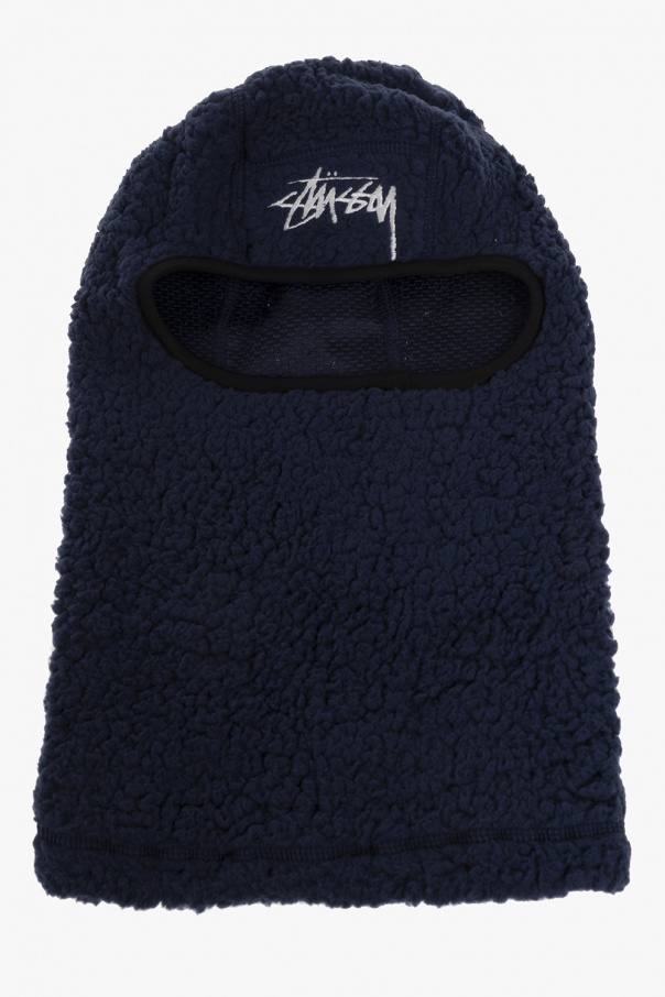 Stussy Los Angeles Lakers Grey Cuff Bobble Beanie Wearing hat