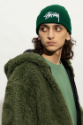 Stussy GREEN Beanie with logo