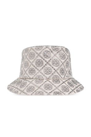 Hat with shimmering appliqués