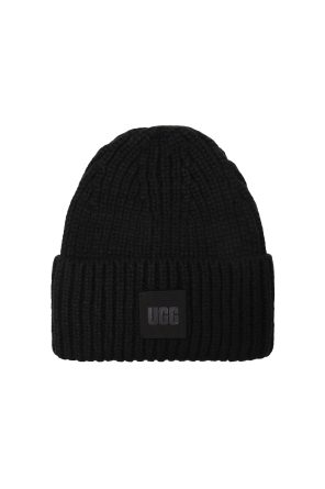 Rib-knit hat
