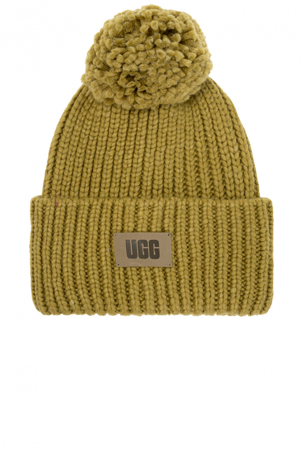 UGG Ribbed hat with pompom