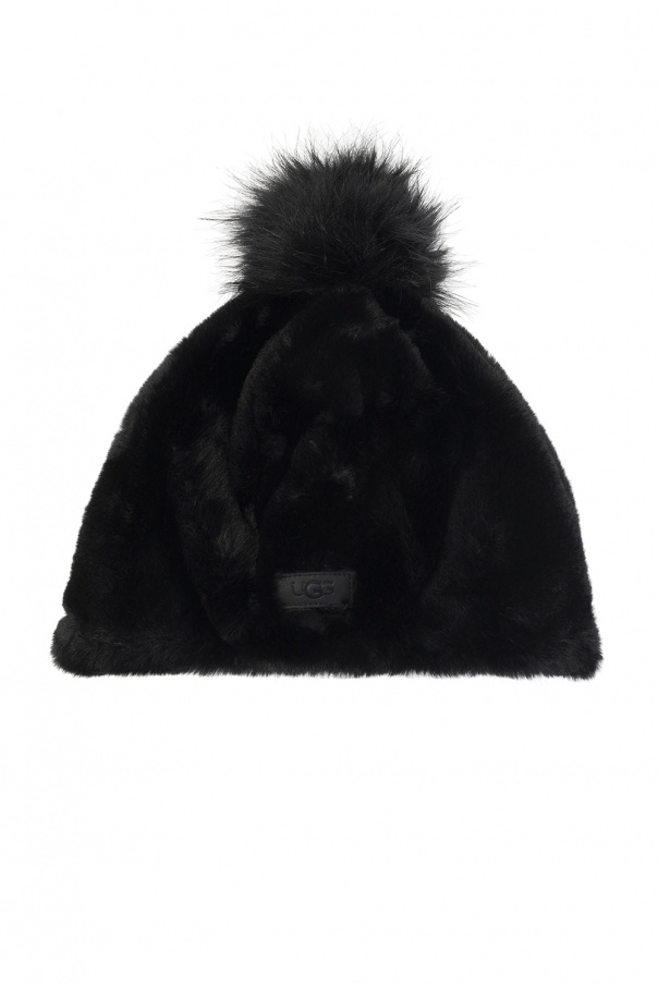 ugg white pom pom hat