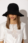 TOTEME BLACK Paper straw bucket hat