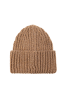 UGG Kids beige Beanie with logo patch