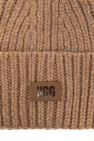 UGG Kids beige Beanie with logo patch