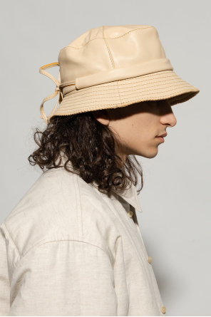 Jacquemus Leather bucket Caf hat