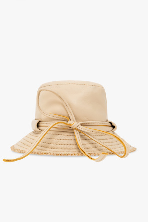 Jacquemus Leather bucket Caf hat
