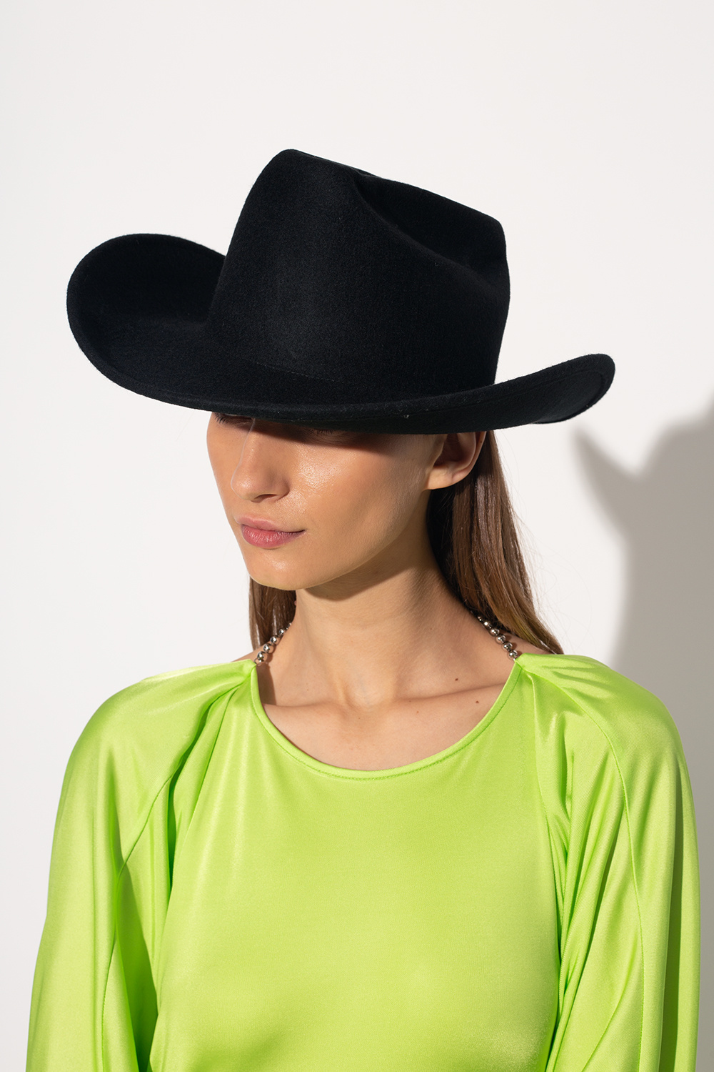 The Attico ‘Cowboy’ wide-brim jordan hat