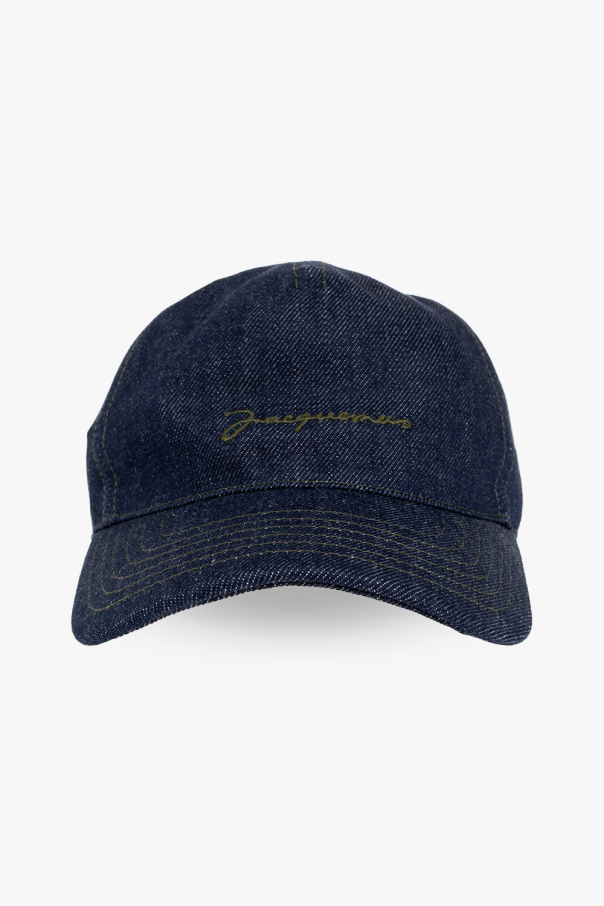 Jacquemus Men's Black Clover Back Country Golf Snapback Hat