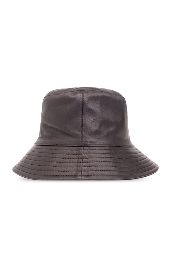 Leather bucket hat od Yves Salomon