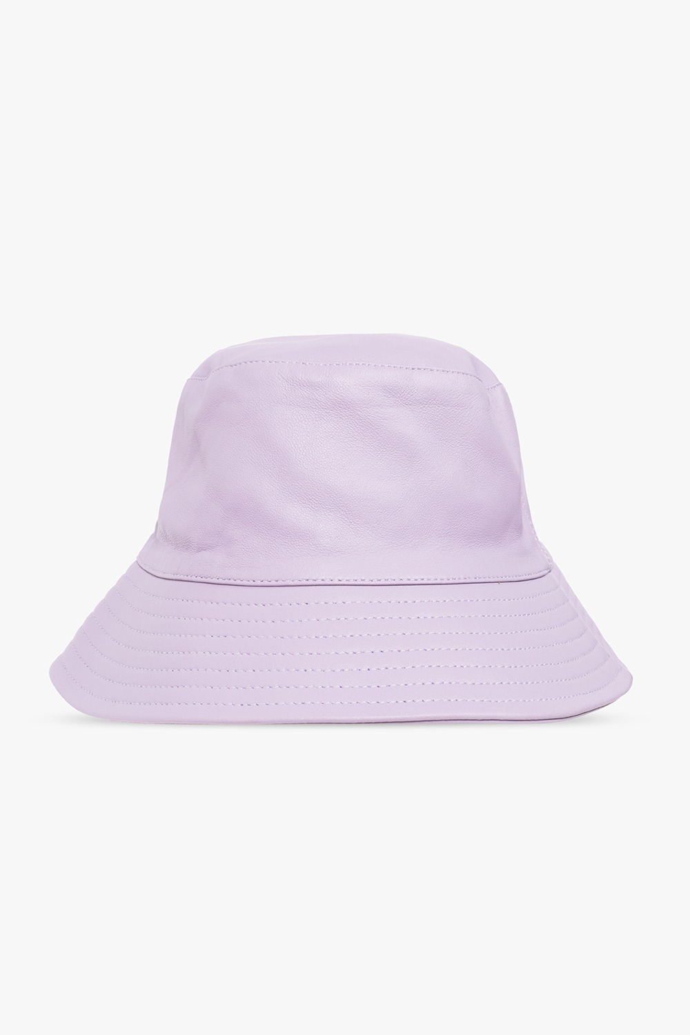 Yves Salomon Leather bucket hat