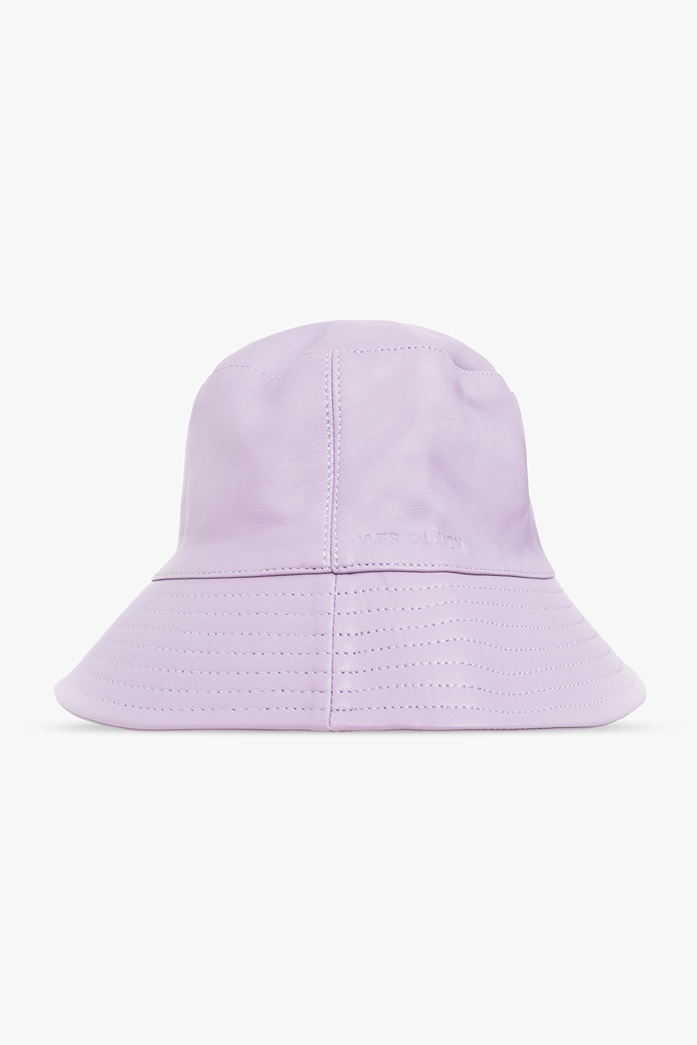 Yves Salomon Leather bucket hat