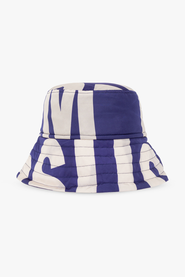 Dries Van Noten Blue Mohair Bucket frmdv Hat