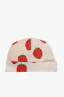 Mini Rodini Beanie with motif of strawberries