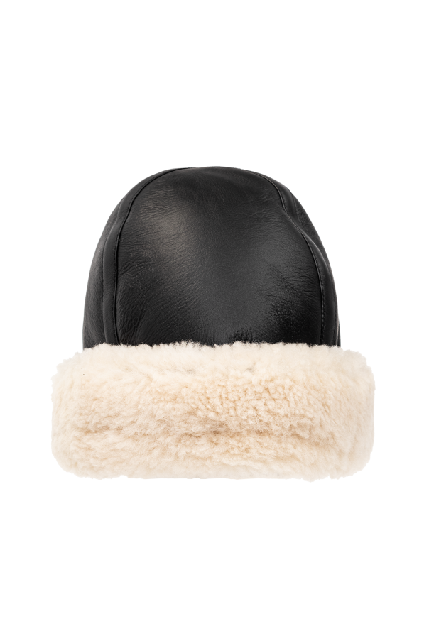 Leather hat od TOTEME