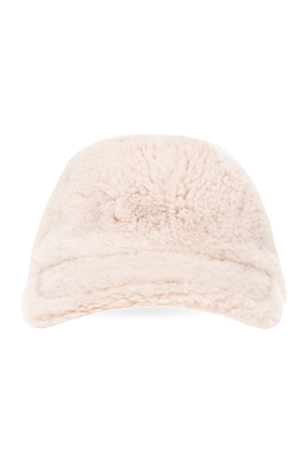Yves Salomon Furry baseball cap