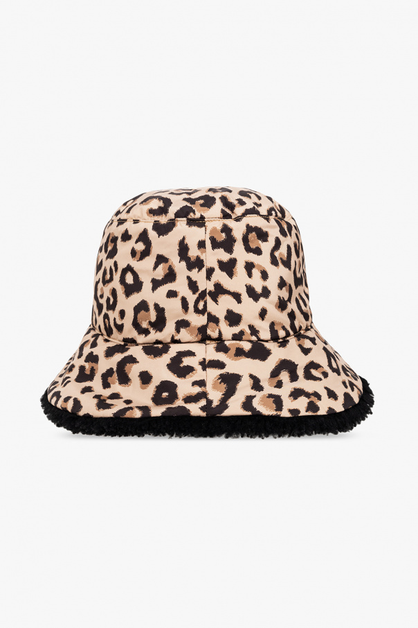 Yves Salomon Bucket Casablanca hat with animal print