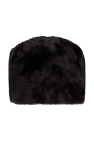 TOTEME BLACK Fur hat