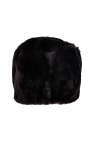 TOTEME BLACK Fur hat