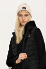 EA7 Emporio Armani cream Beanie with logo
