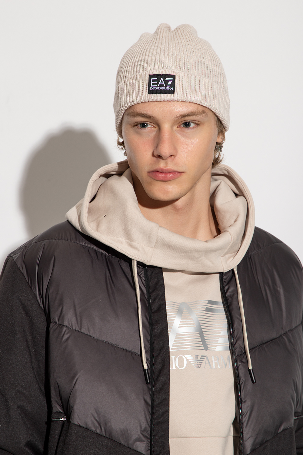 EA7 Emporio Armani Beanie with logo